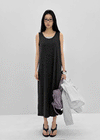 Nuss Layered Sleeveless Long Dress