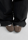 Shelly Studded Suede Flats