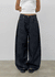 Bran back pocket balloon wide pants