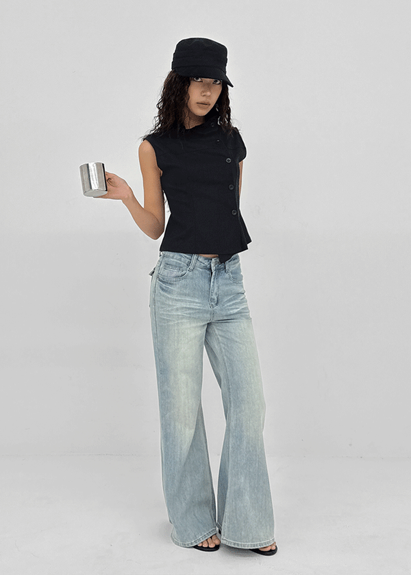 Dubin Back Pocket Bootcut Denim Pants