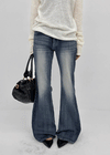 Sevenne Low-waisted Stretch Bootcut Denim Pants