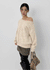 Roye Cable Off-shoulder Wool Knit
