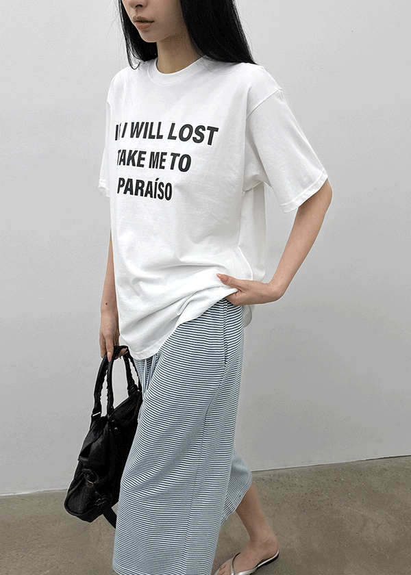 Sindella Loose Fit Printed Short Sleeve T-shirt
