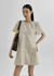 Kellova Nylon Short Sleeve Mini Dress