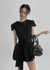 Benso Flare Ribbon Mini Dress