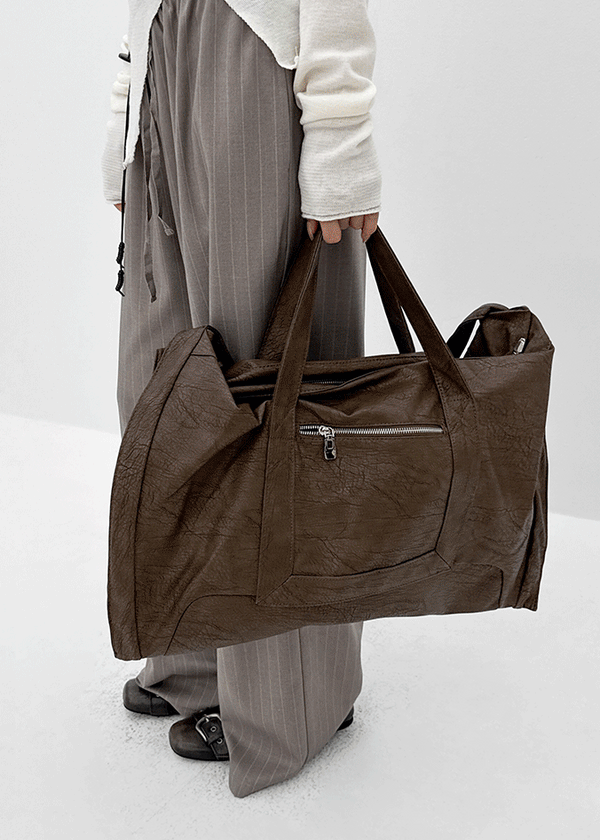 Hanobi Vintage Washed Big Shoulder Bag