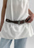 Kongten Leather Stud Western Belt