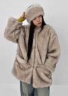 Muku Overfit Half Fur Jacket (Set Available)