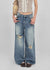 Foamco Damaged Low-waisted Straight Denim Pants