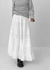 Delong Vintage Punching Flare Long Skirt