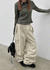 Warp Cotton Cargo Banding Pants