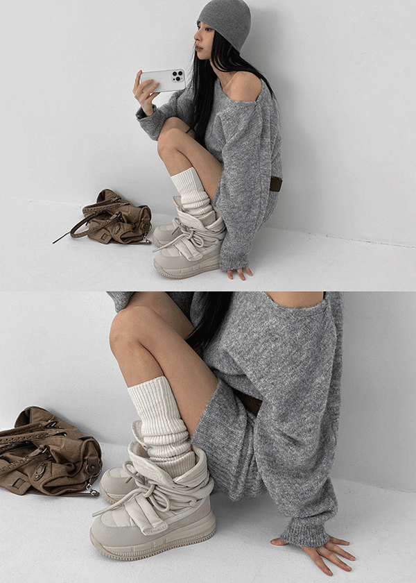 Biont Fur Padded Short Boots