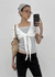 Kare Layered Cardigan Sleeveless Lace Short-sleeve Tee