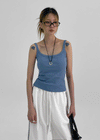 Pocarit Basic Sleeveless Top (Built-in Cap)