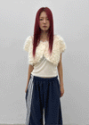 Teddy fur bolero cardigan
