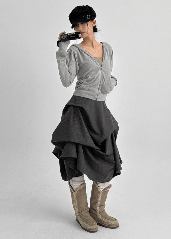 Rebicule Puff Hooded Zip-up