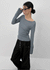 Bernal Sleeve Button Tencel Long Sleeve Tee