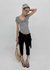 Ramun Summer Tencel Shirred Lace Short Sleeve Tee