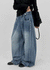 Comting Tab Pintuck Wide Denim Pants