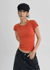 Treon Layered Halter Short Sleeve T-shirt