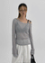 Été Distressed Strap Long Sleeve Tee