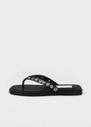 Sinez Studded Leather Thong Sandals