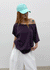 Dermal Loose Fit Off-shoulder Short Sleeve Tee