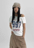 Codemme Lettering One Shoulder Tee