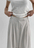 Uniding pin tuck back band nylon slacks