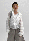 Hirit Check Windbreaker Jumper
