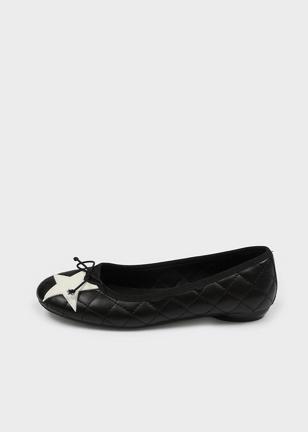 Levene Star Quilted Flat Shoes