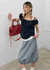 Teams Two-Way Frill Short Sleeve Blouse