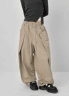 Long-nut Banding Rivet String Wide Pants