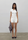 Melkong collared short-sleeve tee
