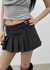 Tom Lee Check Pleated Miniskirt