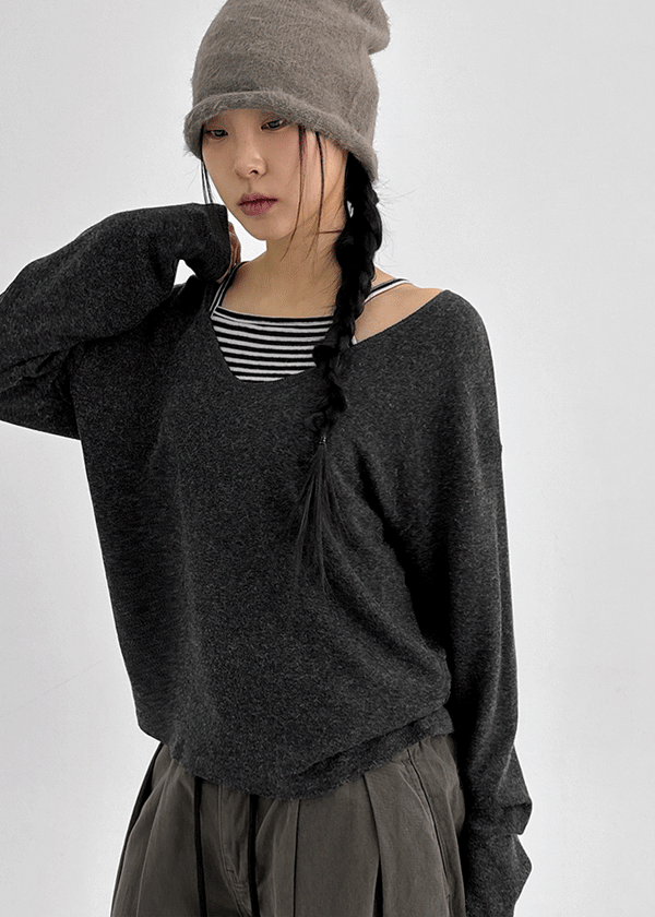 Pube Fleece Striped Sleeveless