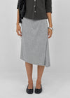 Pasha asymmetrical midi skirt
