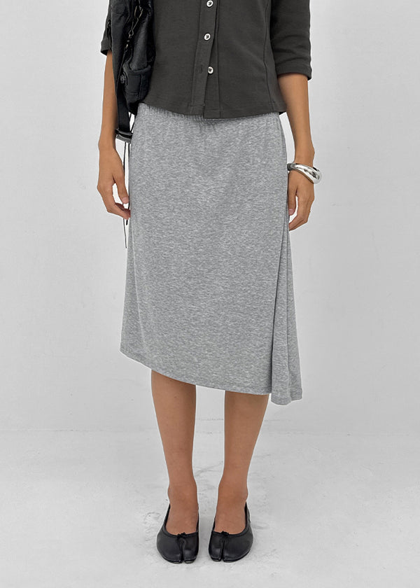 Pasha asymmetrical midi skirt