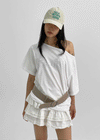 Royton Overfit Off-shoulder Short Sleeve T-shirt