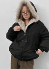 Seria Fur Padded Bomber Jacket