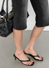 Labeton Leather Thong Mules