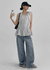 Labung Frill Strap Sleeveless Blouse