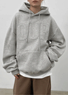 NumDun Oversized Embroidered Hoodie