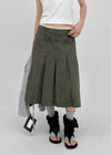 Formning Pleated Midi Skirt