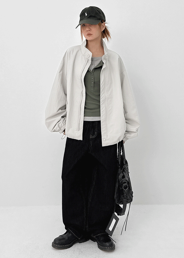 Okiwa Non-fade Bijo Wide Denim Pants