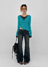 Dession Damaged Bootcut Denim Pants