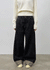 Katzen Non-Fade Roll-Up Wide Denim Pants