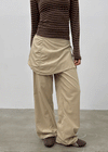 Mumuta Back Banding Belt Strap Skirt Pants