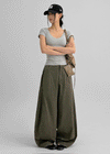 Neptune Cut Washing Balloon Wide Pants