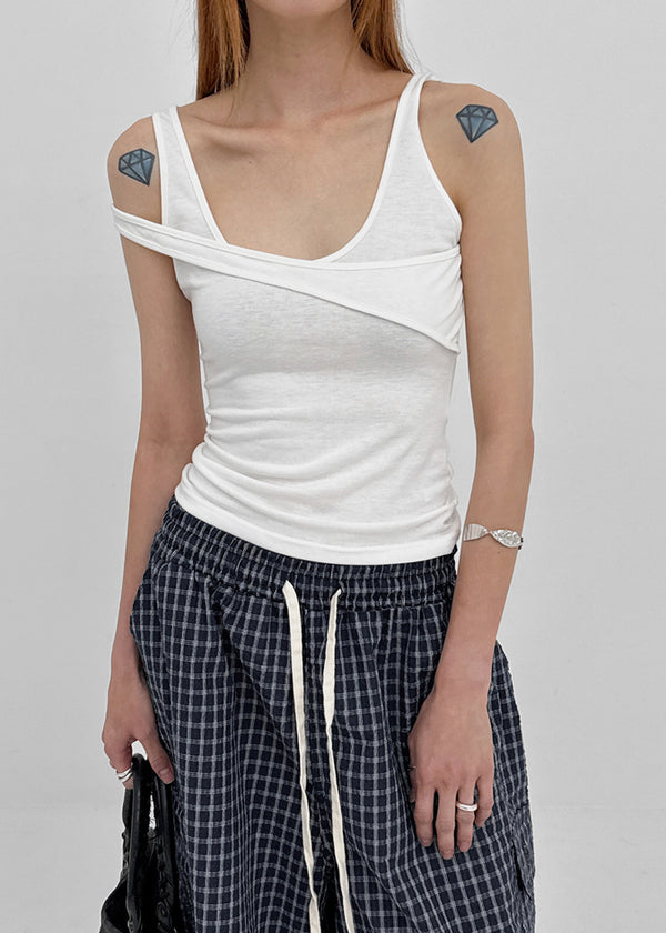 Charoli Strap Sleeveless Top